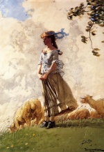 Winslow Homer  - Bilder Gemälde - Fresh Air