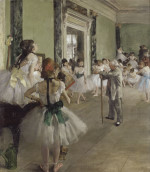 Edgar Degas - Peintures - La classe de danse