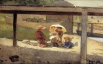 Winslow Homer  - Peintures - S´occupant de bébé