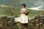 Winslow Homer  - Peintures - Fleurs de pêcher 