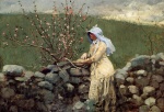 Winslow Homer  - Peintures - Fleurs de pêchers
