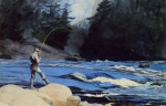 Winslow Homer  - Peintures - Quananiche, lac Saint-Jean