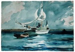 Winslow Homer  - Peintures - Barque, Nassau