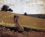 Winslow Homer  - Bilder Gemälde - The Green Hill
