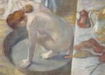 Edgar Degas - Peintures - Femme  se lavant le dos