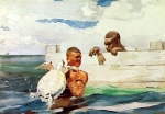 Winslow Homer  - Peintures - Le bassin aux tortues