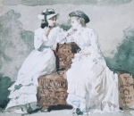 Winslow Homer  - Peintures - Deux dames