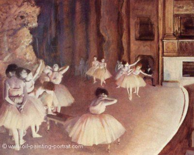 Ballet Rehearsal on Stage