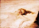 Eduardo Leon Garrido - paintings - A Reclining Nude