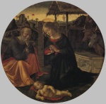 Domenico Ghirlandaio - paintings - Adoration of the Child