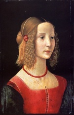 Domenico Ghirlandaio - Peintures - Portait d'une fille
