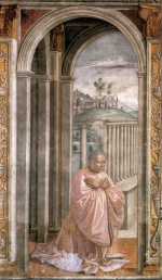 Domenico Ghirlandaio - Peintures - Portrait du donateur Giovanni Tornabuoni