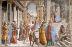 Domenico Ghirlandaio - Bilder Gemälde - Presentation of the Virgin at the Temple