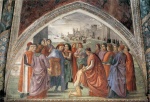 Domenico Ghirlandaio  - Bilder Gemälde - Renunciation of Worldly Goods