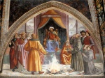 Domenico Ghirlandaio  - paintings - Test of Fire before the Sultan