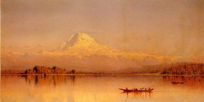 Mount Rainier  Bay of Tacoma
