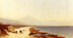 Sanford Robinson Gifford - paintings - The Road by the Sea, Palermo, Italy