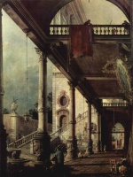 Francesco Guardi - paintings - Der Laubengang
