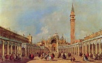 Francesco Guardi - Peintures - La Fiera della Sensa sur la Piazza San Marco