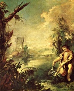 Francesco Guardi  - Peintures - Tobias avec le poisson