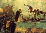 Francesco Guardi  - paintings - Wunderrettung durch einen Dominikanerheiligen
