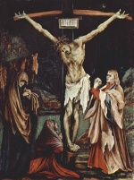 Bild:Christus am Kreuz, Maria Magdalena und Heiliger Johannes