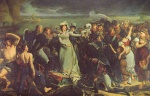 Antoine Jean Gros - Bilder Gem�lde - Die Herzogin von Angouleme schifft sich in Pauillac ein