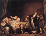 Jean Baptiste Greuze - Bilder Gemälde - The Punished Son