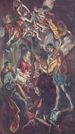 El Greco - paintings - Anbetung der Hirten