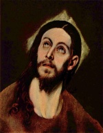 El Greco - paintings - Christuskopf