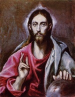 El Greco - paintings - Der Erloeser der Welt
