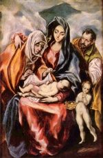 El Greco - Bilder Gemälde - Heilige Familie
