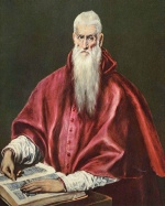 El Greco - paintings - Heiliger Hieronymus als Kardinal