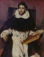 El Greco  - Peintures - Portrait de Fra Hortensio Felix Paravicino