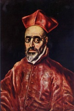 El Greco  - paintings - Portrait des Kardinalinquisitors Don Fernando Nino de Guevara