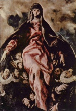 El Greco  - Bilder Gemälde - Schutzmantelmadonna