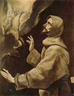 El Greco  - paintings - St. Francis Receiving the Stigmata