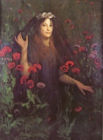 Thomas Cooper Gotch - paintings - Death the Bride