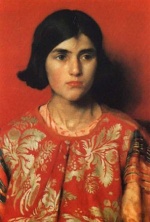 Thomas Cooper Gotch - paintings - The Exile