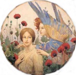 Thomas Cooper Gotch - paintings - The Message