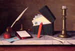 William Michael Harnett - paintings - Secretarys Table