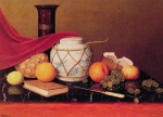 William Michael Harnett - Bilder Gemälde - Still Life with Ginger Jar
