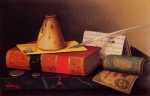 William Michael Harnett - Bilder Gemälde - Still Life Writing Table