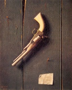 William Michael Harnett  - Peintures - Le fidèle pistolet