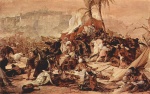 Francesco Hayez - paintings - Der siebente Kreuzzug gegeb Jerusalem