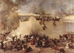 Francesco Hayez - paintings - Die Zerstoerung des Tempels von Jerusalem