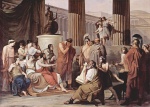 Francesco Hayez - paintings - Odysseus am Hofe des Alkinoos