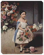 Francesco Hayez - Peintures - Portrait de Antoinette Negroni Prati Morosini enfant