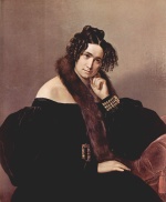 Francesco Hayez - Peintures - Portrait de Felicina Caglio Perego di Cremnago