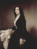 Francesco Hayez - paintings - Portrait der Matilde Juva Branca
